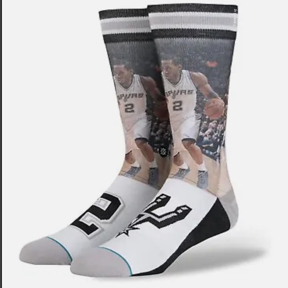 Kawhi Leonard San Antonio Spurs Stance Socks - Picture 1 of 9